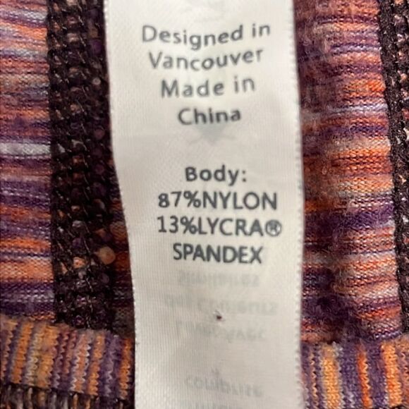 Lululemon Athletica Heather Purple Scoop Neck Long Sleeve Thumb Hole Top- Sz 10 - Picture 15 of 15